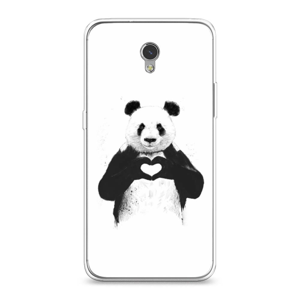 

Чехол Awog на ZTE Blade V7 / ЗТЕ Блэйд V7 "Панда love", Разноцветный, 131150-10