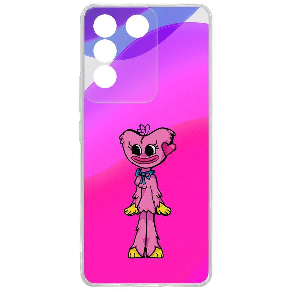 

Чехол-накладка Case Хаги Ваги - Киси Миси для Vivo T2, Прозрачный