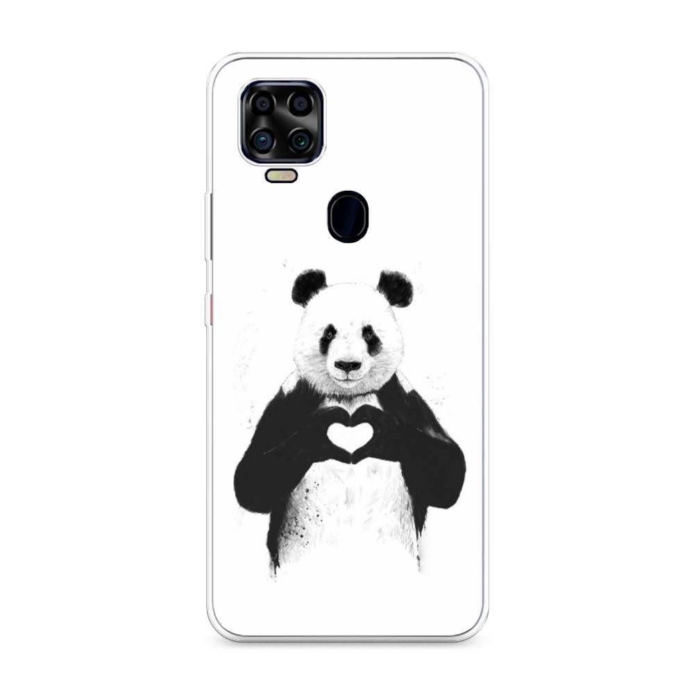 

Чехол Awog на ZTE Blade V2020 4G / ЗТЕ Блэйд V2020 4G "Панда love", Разноцветный, 134350-10