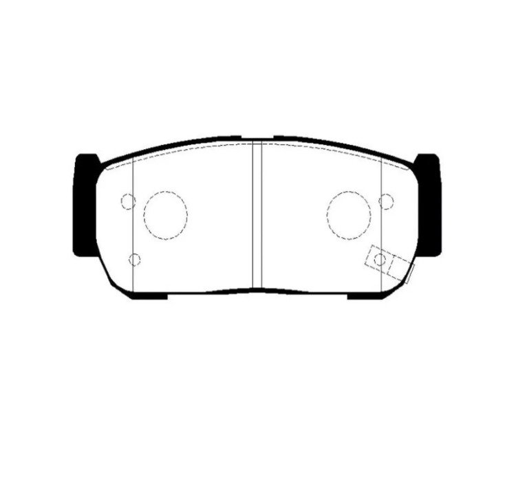 фото Gk0564_колодки дисковые задние! hyundai trajet 2.0i/2.7i/2.0crdi 00> ctr