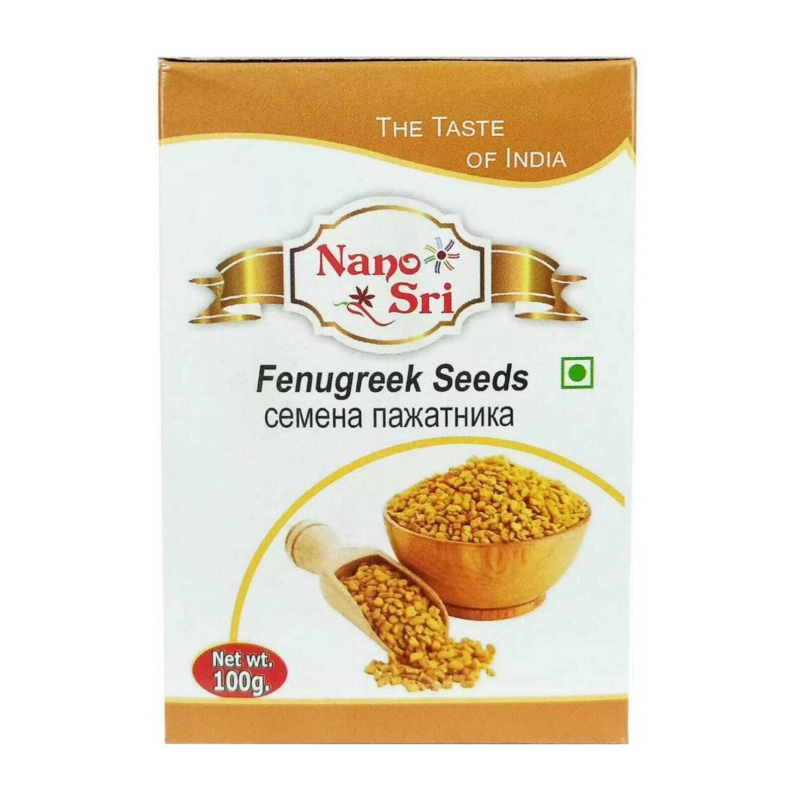 Семена пажитника Nano Sri Fenugreek Seeds, 100 г