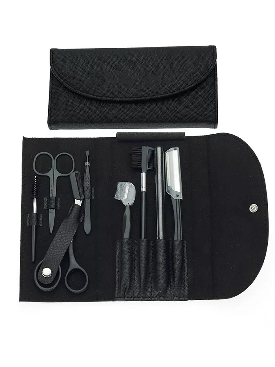 Набор инструментов для бровей 8 предметов в чехле Proshka Beauty подарочный набор держатель для пустышки и значок для мамы лисёнок микс