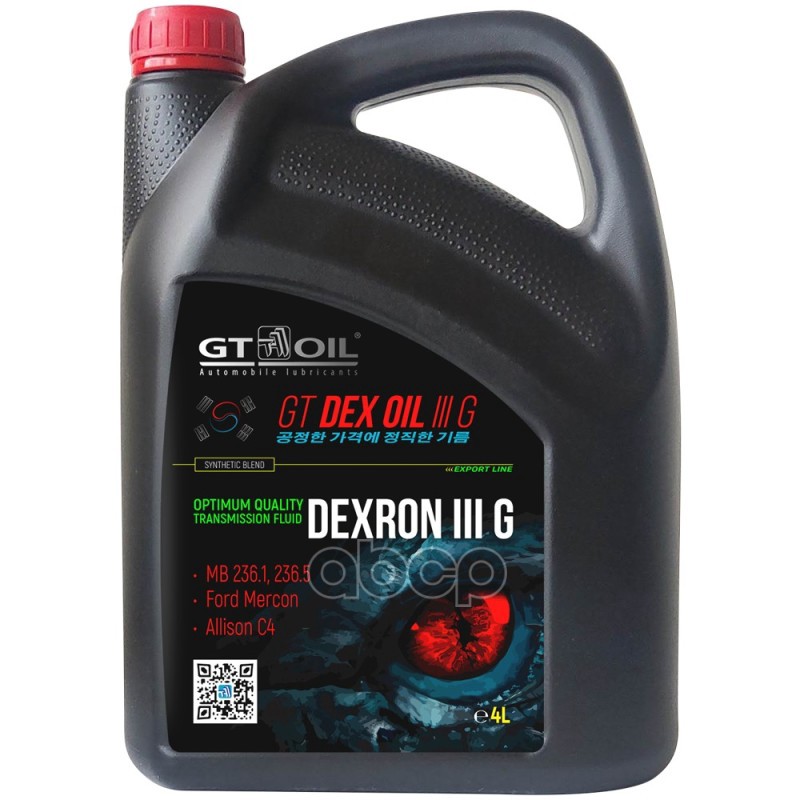 Трансмиссионное масло GT OIL 8809059408957 Dex Oil III G