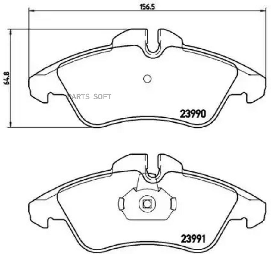 

Тормозные колодки brembo передние p50080