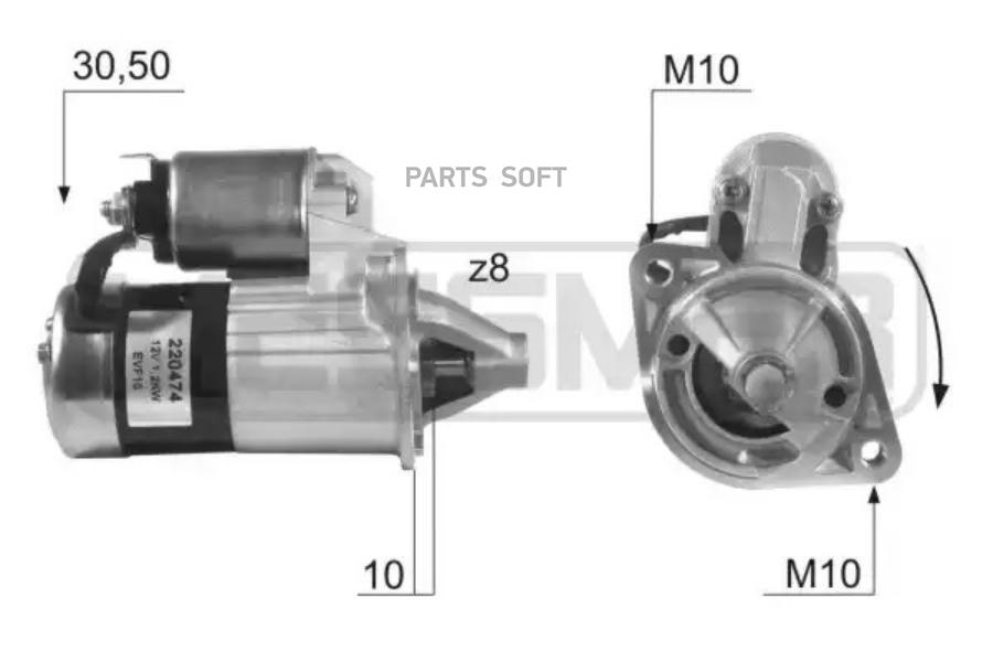 

ERA Стартер MITSUBISHI CARISMA ERA 220474