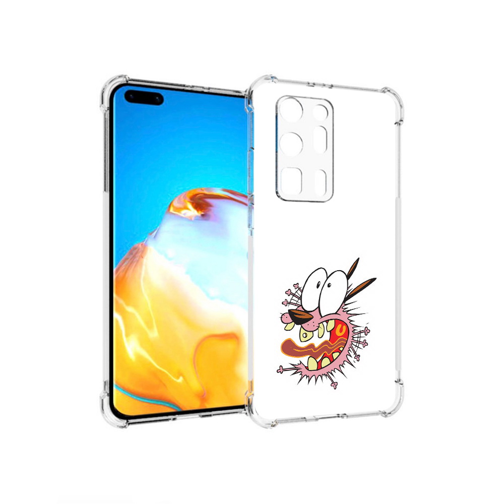 

Чехол MyPads Tocco для Huawei P40 Pro+ испуганный бобик, Прозрачный, Tocco