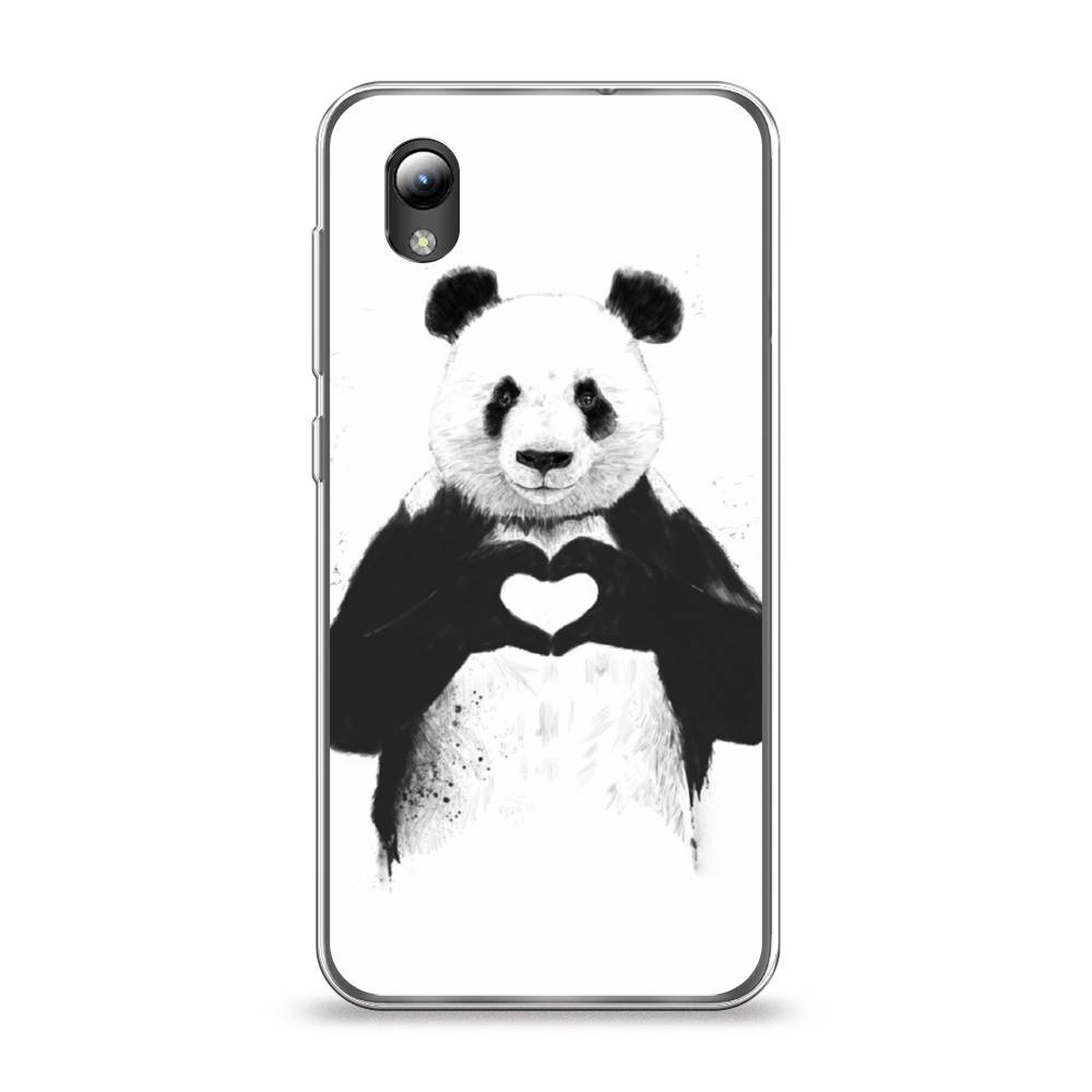 

Чехол Awog на ZTE Blade L8 / ЗТЕ Блэйд L8 "Панда love", Разноцветный, 132850-10
