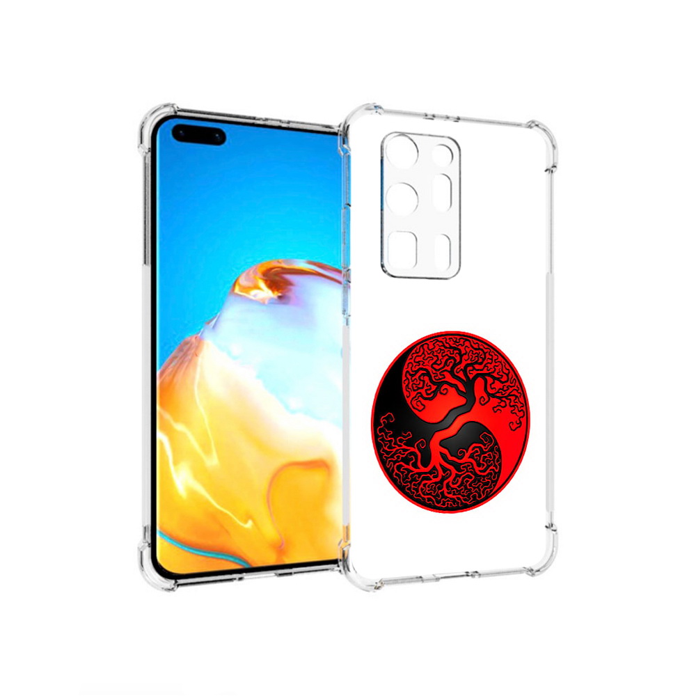 

Чехол MyPads Tocco для Huawei P40 Pro+ инь янь дерево, Прозрачный, Tocco