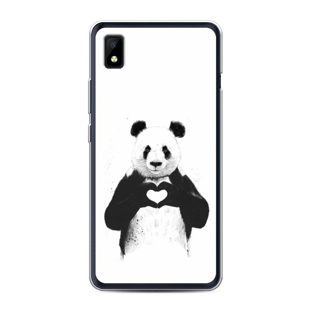 

Чехол Awog на ZTE Blade L210 / ЗТЕ Блэйд L210 "Панда love", Разноцветный, 134150-10