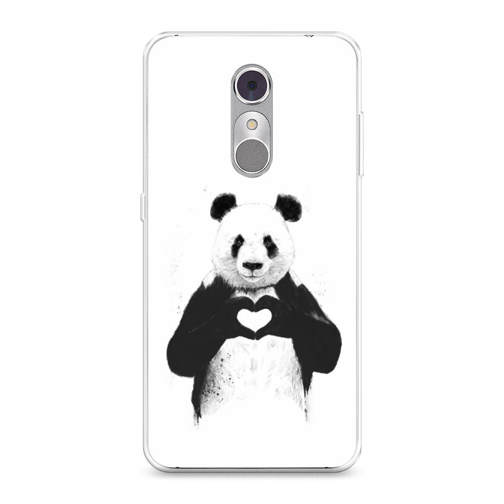 

Чехол Awog на ZTE Blade A910 / ЗТЕ Блэйд A910 "Панда love", Разноцветный, 131850-10