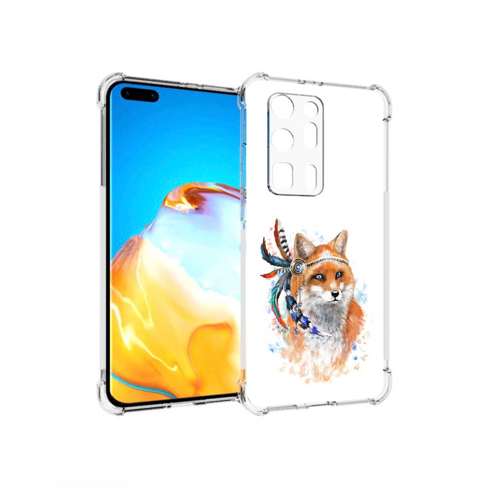 

Чехол MyPads Tocco для Huawei P40 Pro+ инду лиса, Прозрачный, Tocco