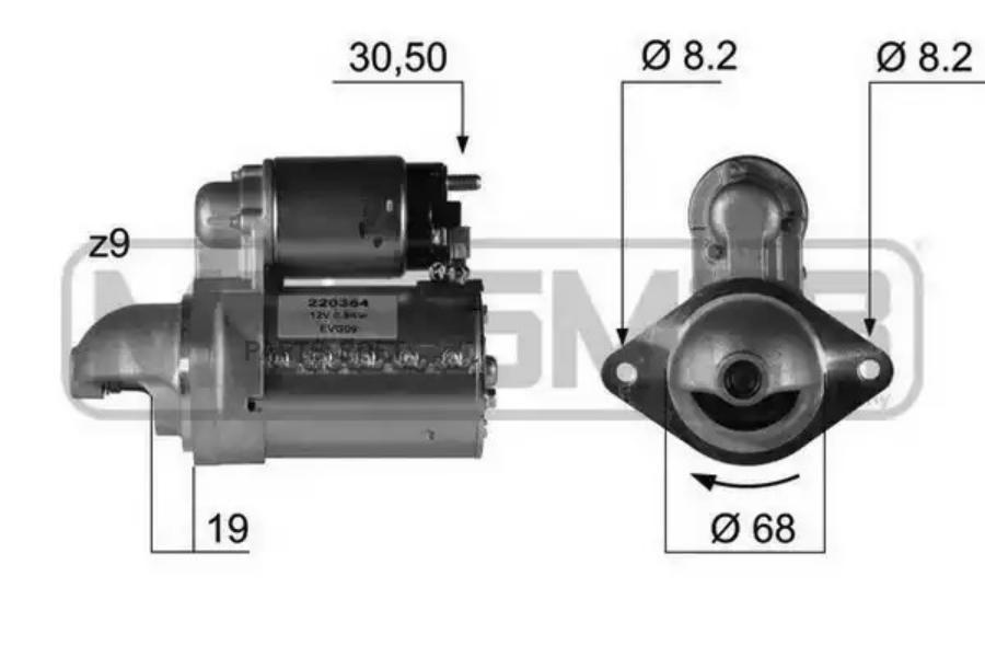 

ERA Стартер 12V 0,8 Kw CHEVROLET AVEO 1.2 06- ERA 220354