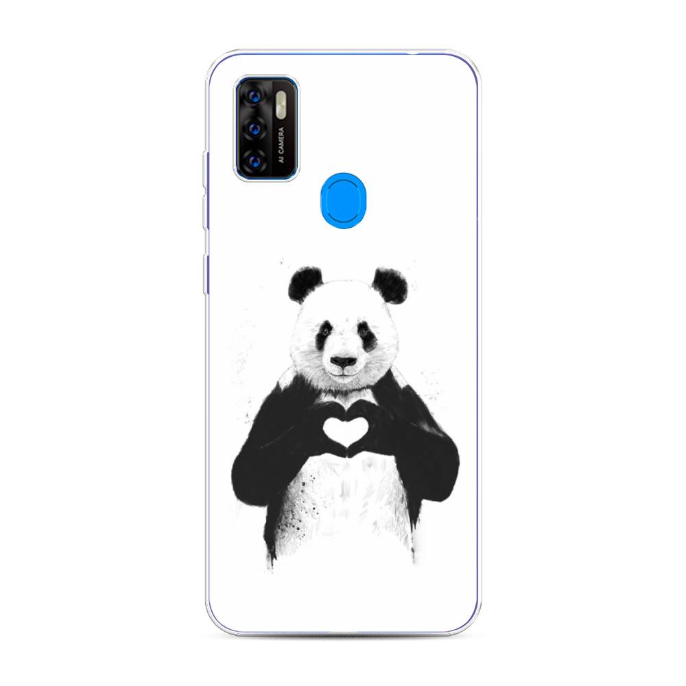 

Чехол Awog на ZTE Blade A7s 2020 / ЗТЕ Блэйд A7s 2020 "Панда love", Разноцветный, 133950-10