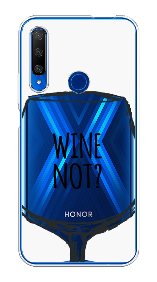 

Чехол на Huawei Honor 9X Premium "Wine not white", Белый, 610650-6