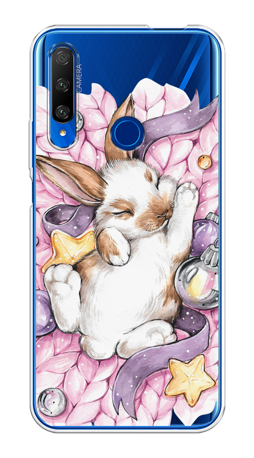 

Чехол на Huawei Honor 9X Premium "Кролик спит", Розовый;белый, 610650-5