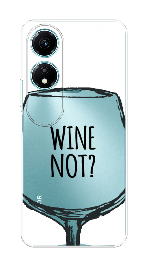 

Чехол на Honor X5 Plus "Wine not white", Белый, 6121950-1