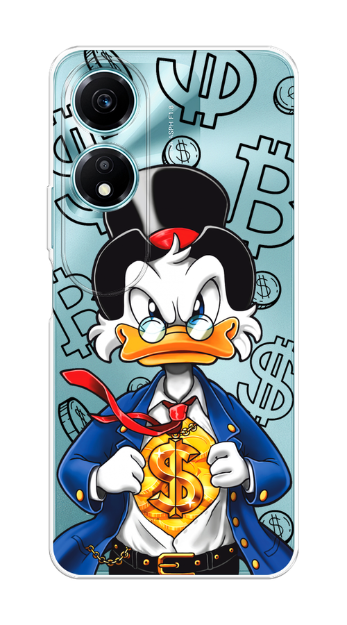 

Чехол на Honor X5 Plus "Scrooge Goldman", Черный;белый;синий, 6121950-1