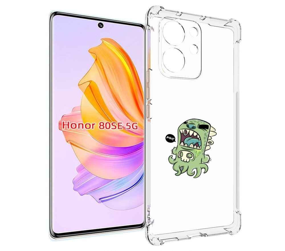 

Чехол MyPads crop для Honor 80 SE, Прозрачный, Tocco