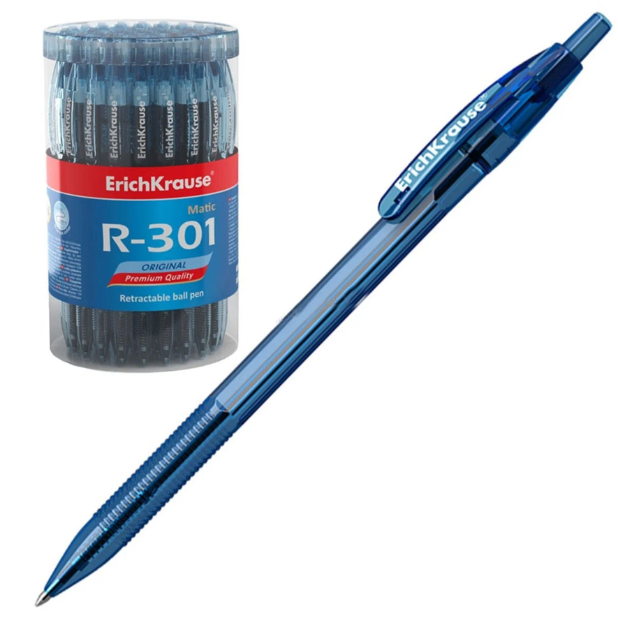 

Ручка шариковая ErichKrause Original R-301 Matic автоматическая, синяя