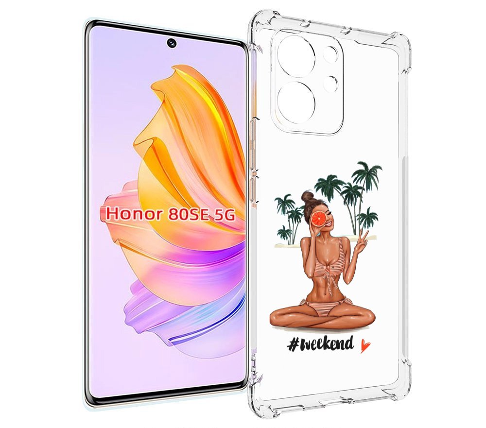 

Чехол MyPads Weekend для Honor 80 SE, Прозрачный, Tocco