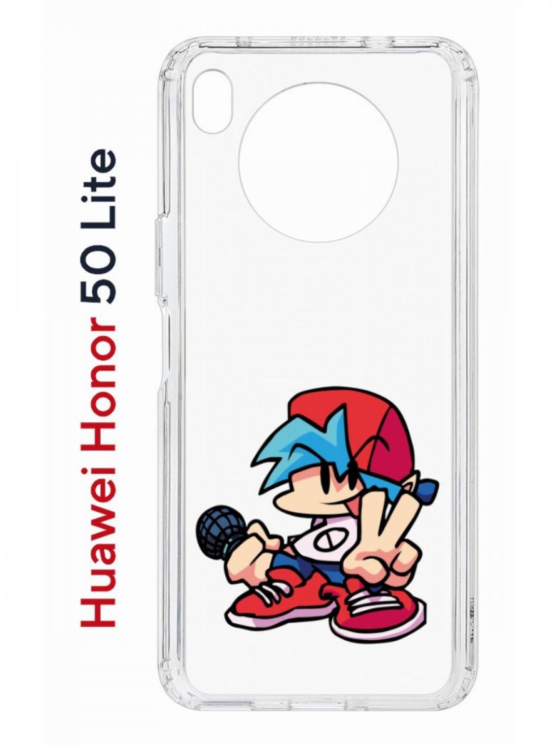 Чехол на Honor 50 Lite, Huawei Nova 8i Kruche Print FNF Boyfrend, противоударный бампер