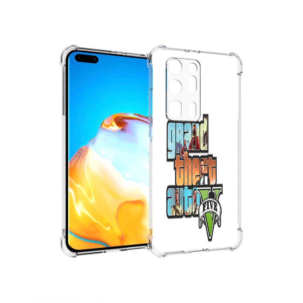 

Чехол MyPads Tocco для Huawei P40 Pro+ игра гта, Прозрачный, Tocco