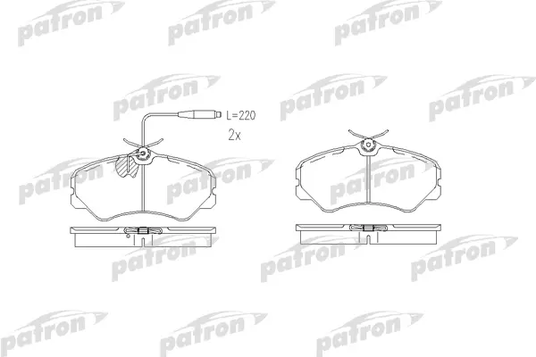 

Тормозные колодки PATRON дисковые PBP510