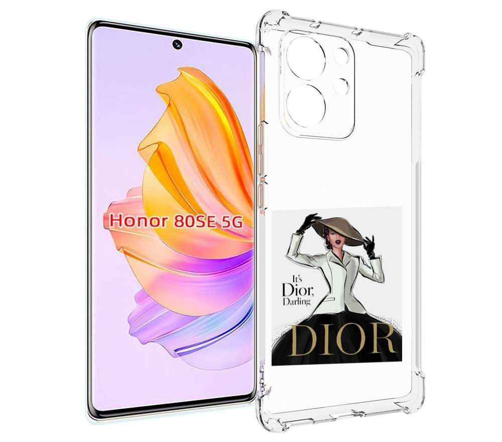 

Чехол MyPads drawings of sketches для Honor 80 SE, Прозрачный, Tocco