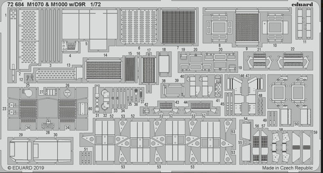

Фототравление Eduard 1/72 M1070 & M1000 w/ D9R