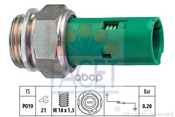 

Датчик Давления Масла Facet арт. 70110