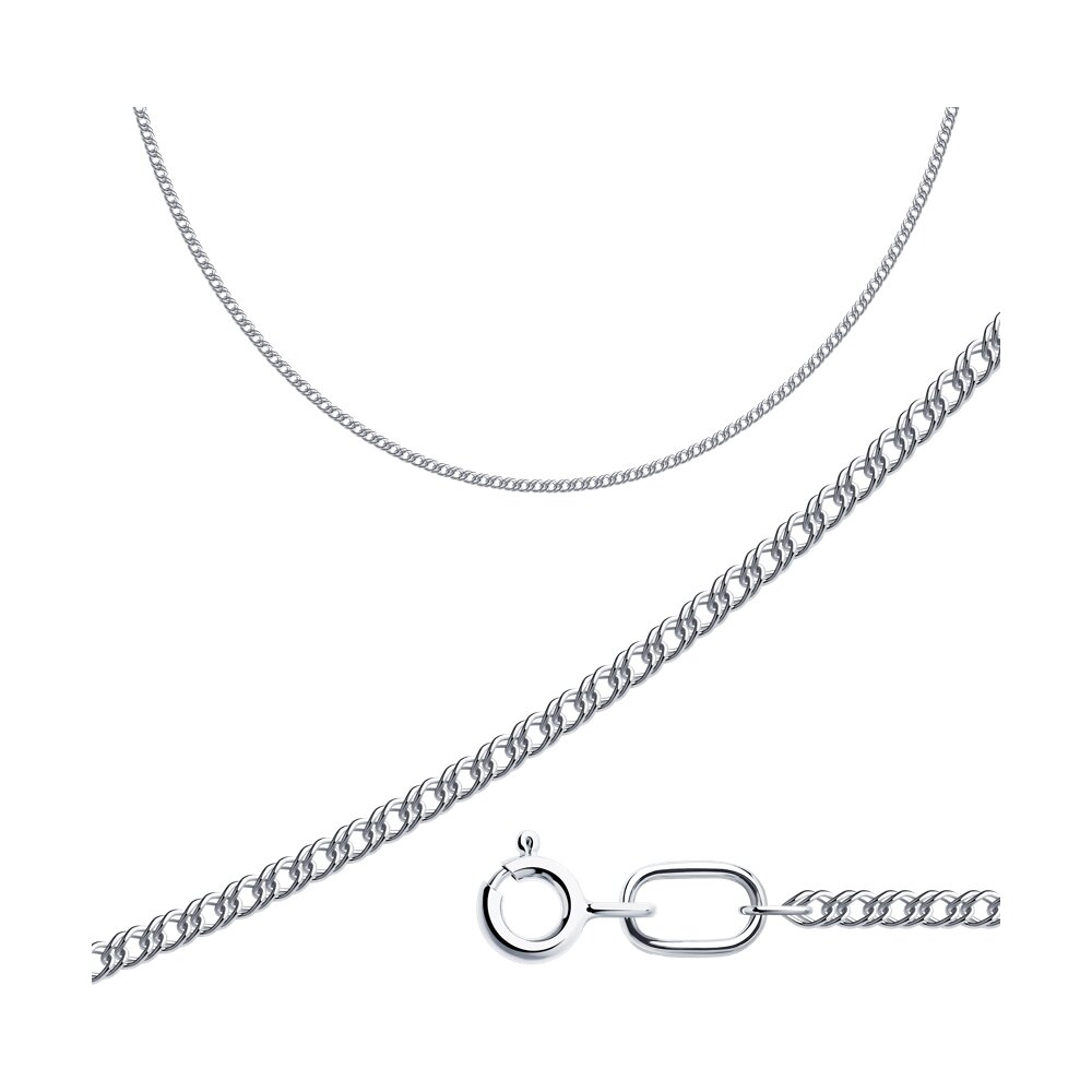 

Цепочка из серебра 50 см SOKOLOV 968040300, Серебристый, 968040300