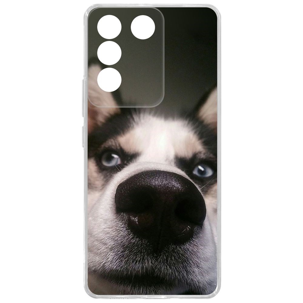 

Чехол-накладка Case Нос для Vivo T2, Прозрачный