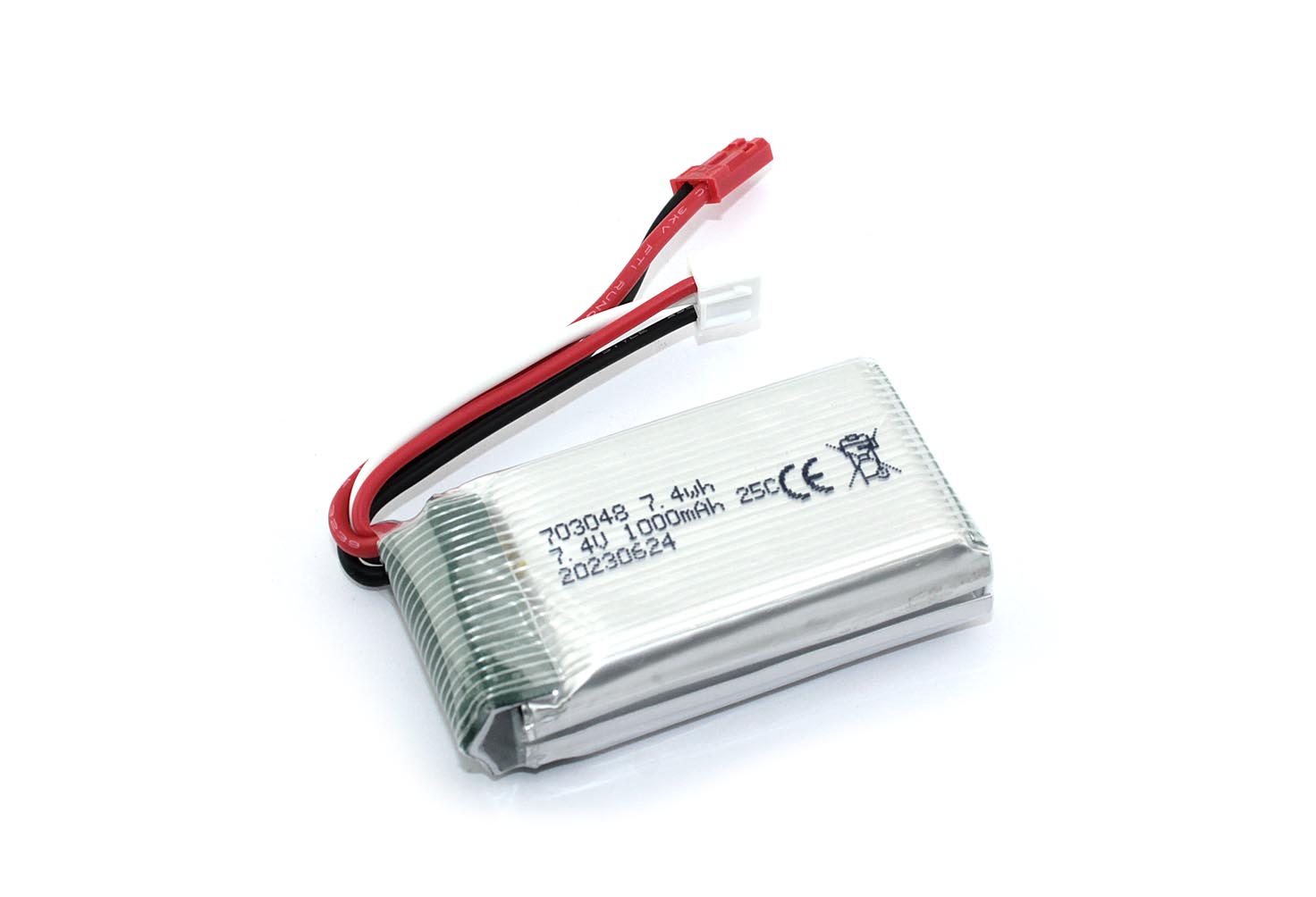

Аккумулятор Li-Pol 7.4V 703048 1000mAh JST, 703048