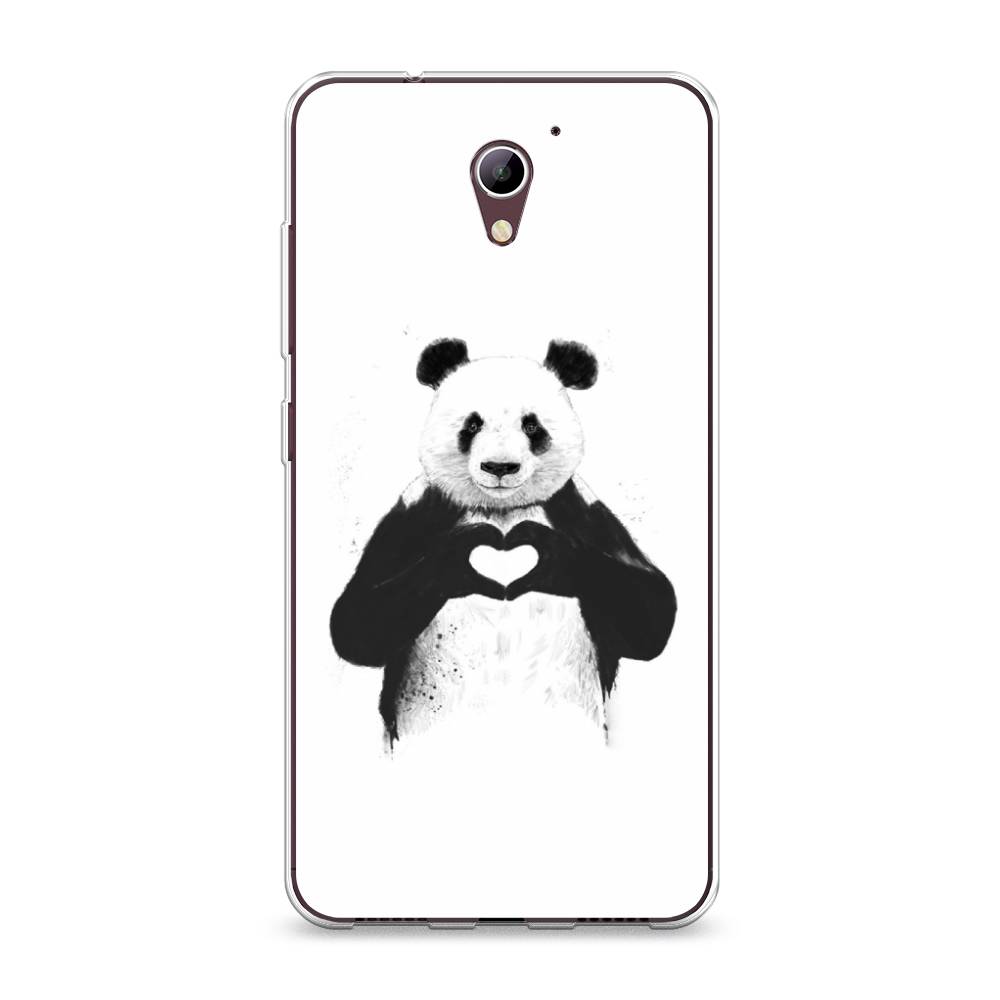 

Чехол Awog на ZTE Blade A510 / ЗТЕ Блэйд A510 "Панда love", Разноцветный, 130150-10