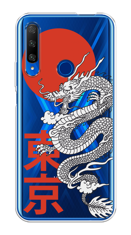 

Чехол на Huawei Honor 9X Premium "Китайский дракон", Черный;красный;белый, 610650-1