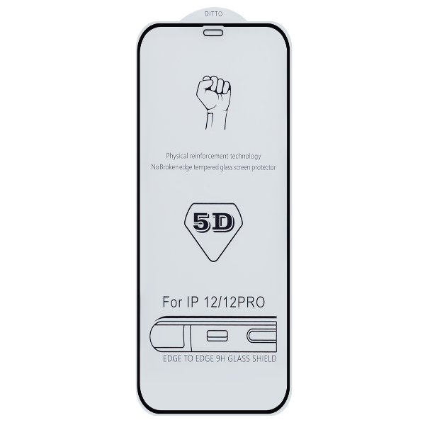 

Защитное стекло iphone 12/12 Pro (6.1) 5D 0.33 mm