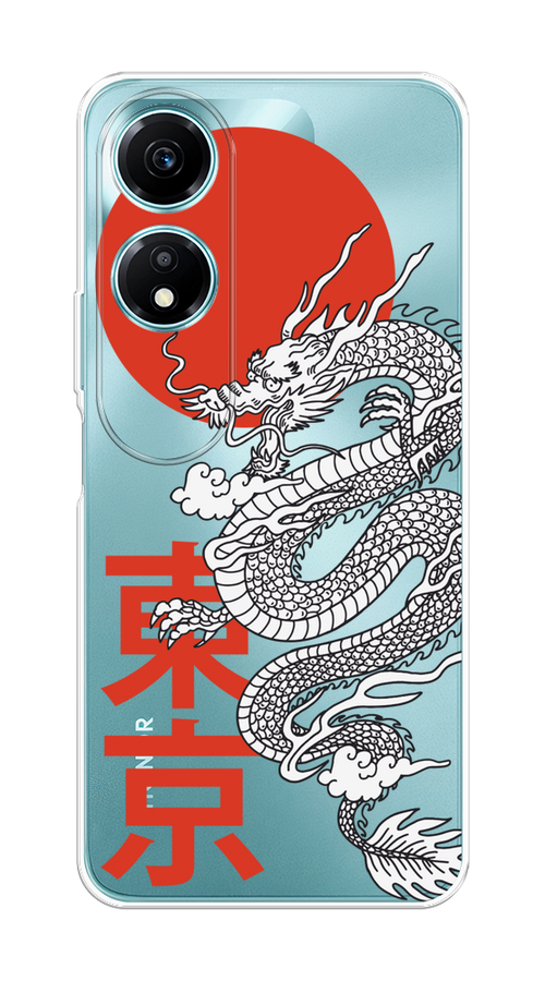 

Чехол на Honor X5 Plus "Китайский дракон", Черный;красный;белый, 6121950-1