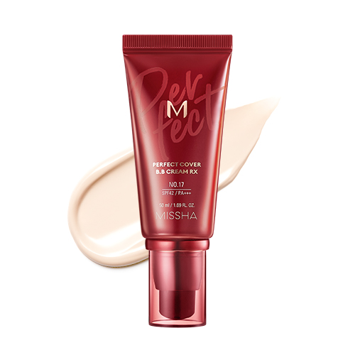 фото Тональный bb крем missha m perfect cover bb cream rx no. 17 bright beige 50 мл