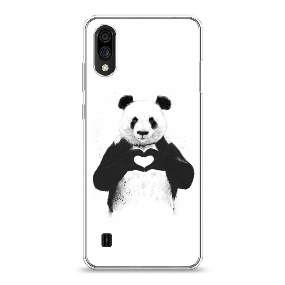 

Чехол Awog на ZTE Blade A51 lite / ЗТЕ Блэйд A51 lite "Панда love", Разноцветный, 134850-10