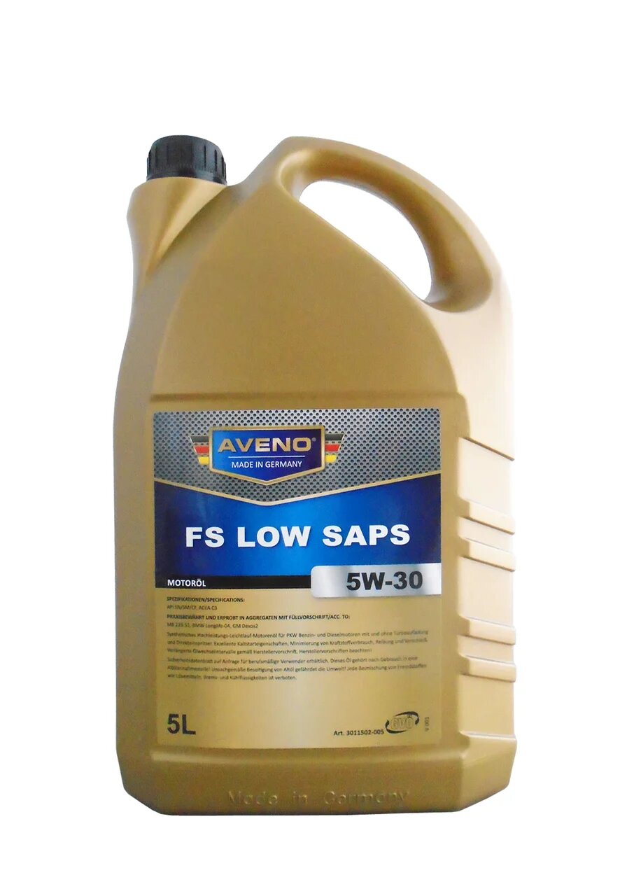 Моторное масло Aveno FS LoW SAPS 5W30 5л