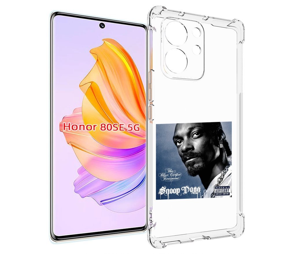 

Чехол MyPads Snoop Dogg THA BLUE CARPET TREATMENT для Honor 80 SE, Прозрачный, Tocco