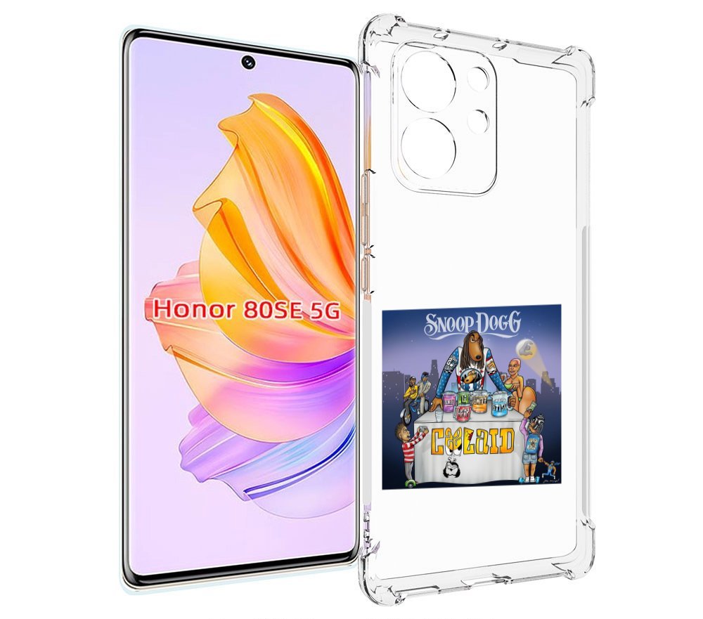 

Чехол MyPads Snoop Dogg COOLAID для Honor 80 SE, Прозрачный, Tocco