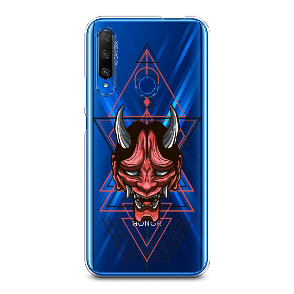 

Чехол на Huawei Honor 9X Premium "Hanya Oni mask", Серый;красный;черный, 610650-4