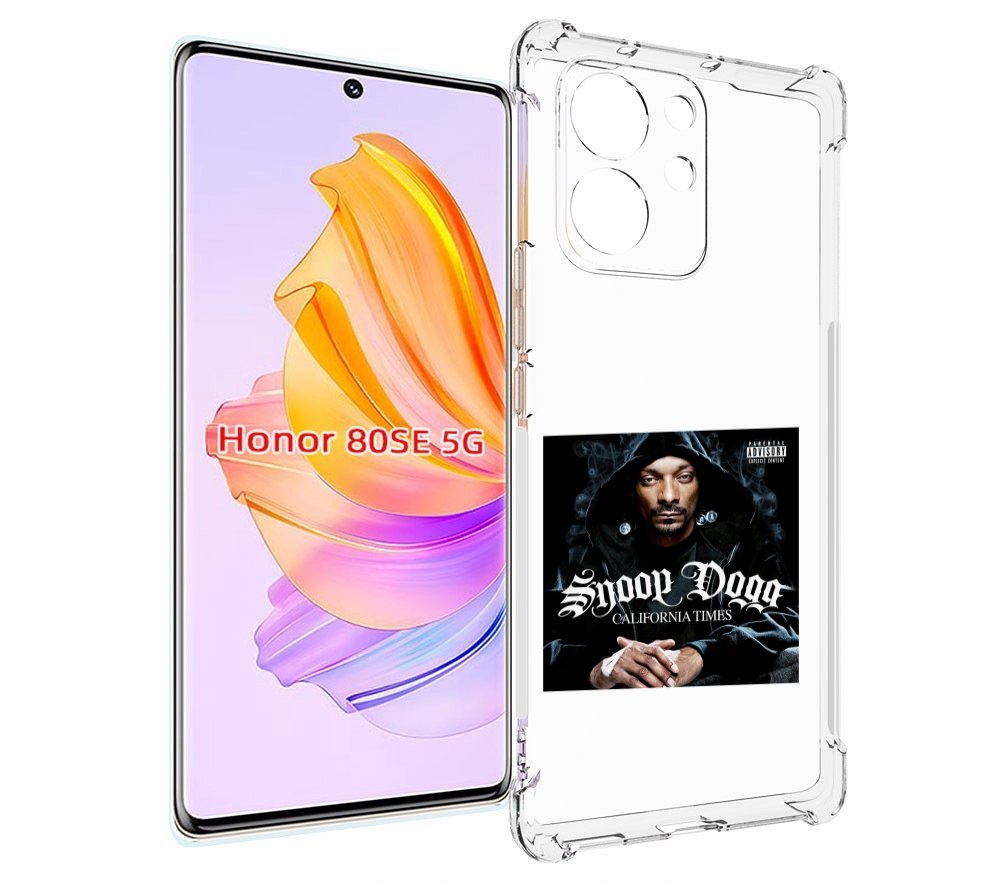 

Чехол MyPads Snoop Dogg CALIFORNIA TIMES для Honor 80 SE, Прозрачный, Tocco