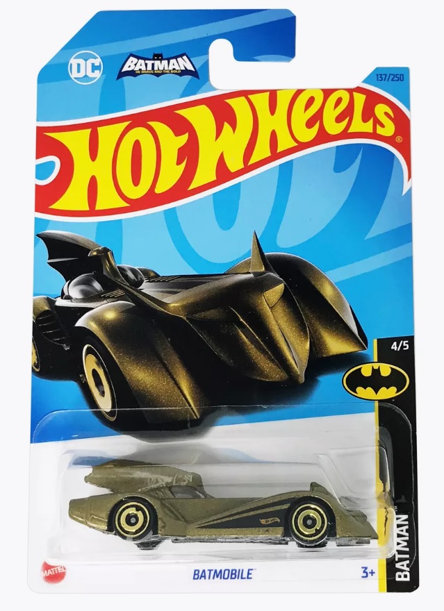 

Машинка базовой коллекции Hot Wheels BATMOBILE золотая C4982/HKJ75, Золотистый