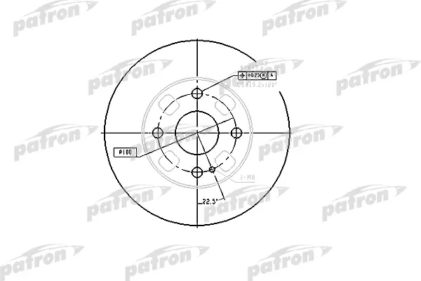 

Диск тормозной передн MAZDA: 323 F VI 98-04, 323 S VI 98-04 PATRON PBD4120