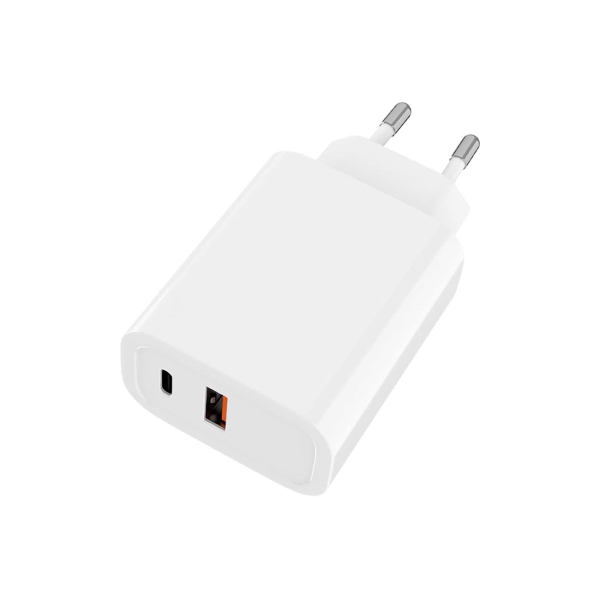 фото Сетевое зарядное устройство tfn 1 usb/1 usb type-c, (tfn-wcrpd18w05) white