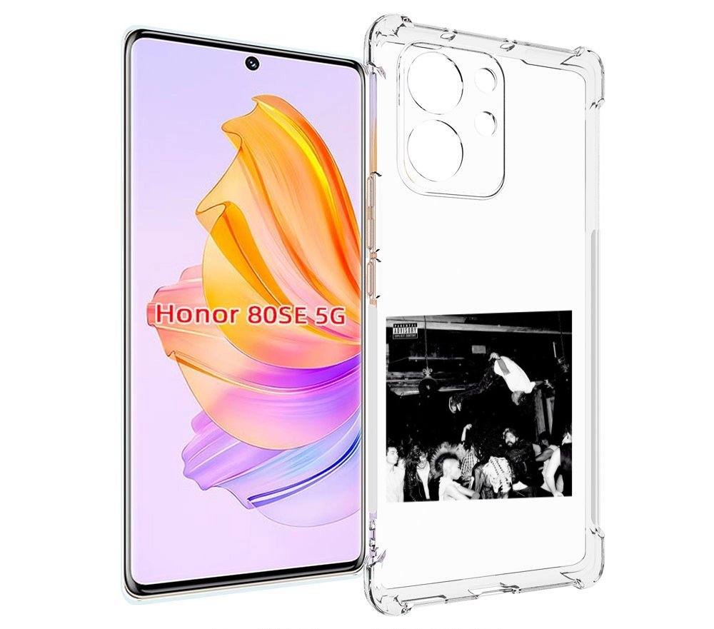 

Чехол MyPads Playboi Carti - Die Lit для Honor 80 SE, Прозрачный, Tocco