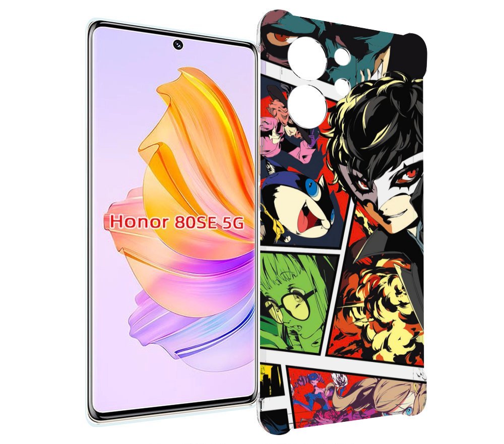 

Чехол MyPads Persona 5 art для Honor 80 SE, Прозрачный, Tocco