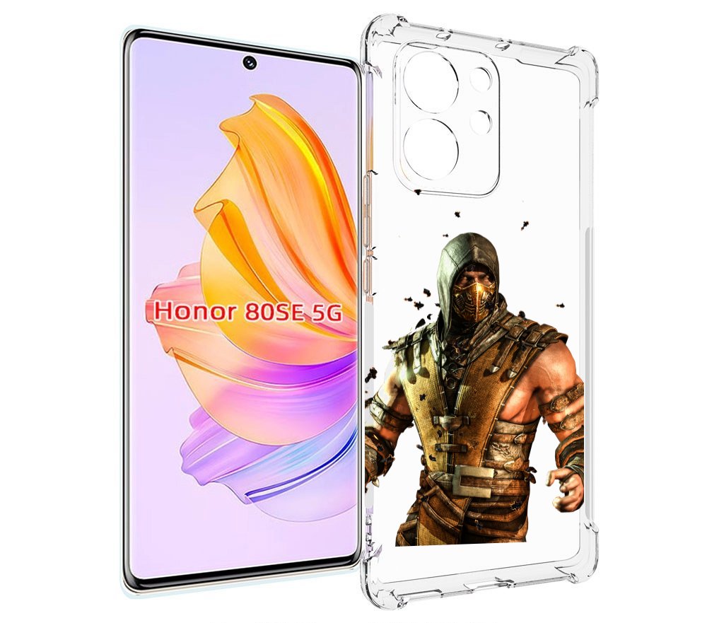 

Чехол MyPads Mortal Kombat scorpion для Honor 80 SE, Прозрачный, Tocco